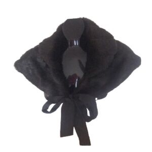 Faux Fur Dark Brown Shrug one size